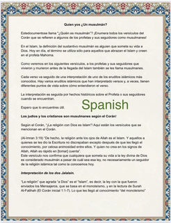 Who Is a Muslim? - Spanish